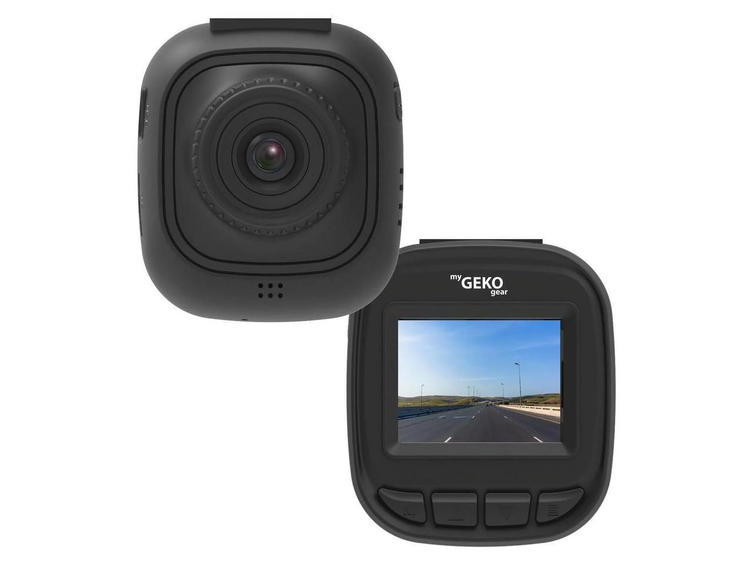 myGEKOgear Orbit 132 1080p Wi-Fi Dash Cam with Blind Spot Mirrors and 8GB MicroSD Card