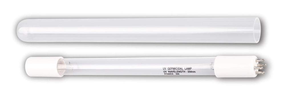 Bluonics (2pcs) 6W UV 4 Prong Replacement Bulb & Quartz Sleeve Tube for our Fluid Purifier Ultraviolet Light System