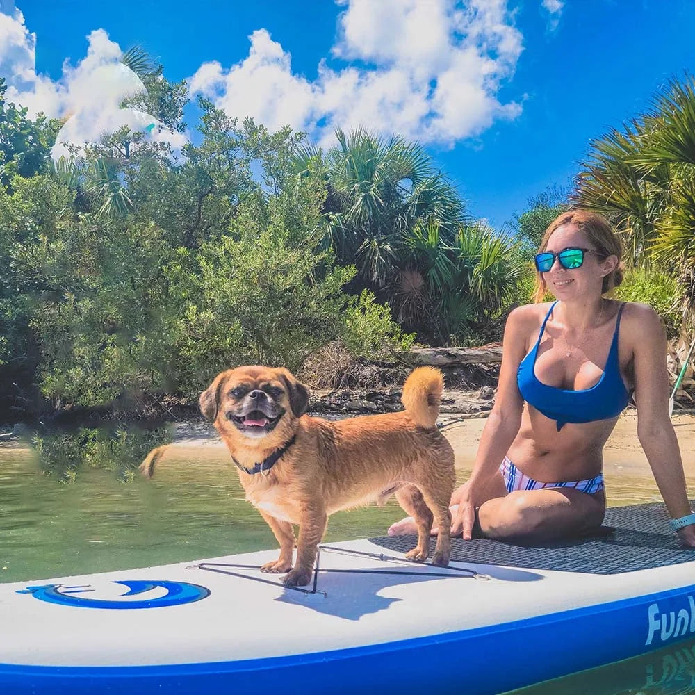Inflatable Stand-Up Paddle Board - 335 X 82 X 15 Cm, Max Load Bearing of 150KG - Complete Accessories, Adjustable Paddle and Pump, Travel Backpack