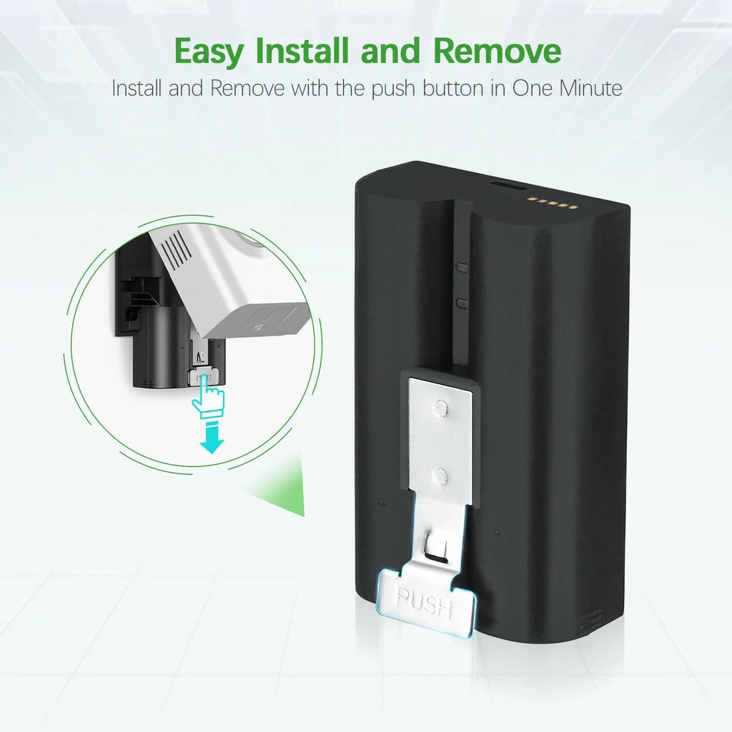 EBL 3-Pack Rechargeable Doorbell Replacement Battery Compatible with Ring Video Doorbell 2/3/3 Plus/4, Spotlight Cam, Stick Up Cam, for Ring Doorbell Camera, Backup Batteries 6040mAh 3.65V