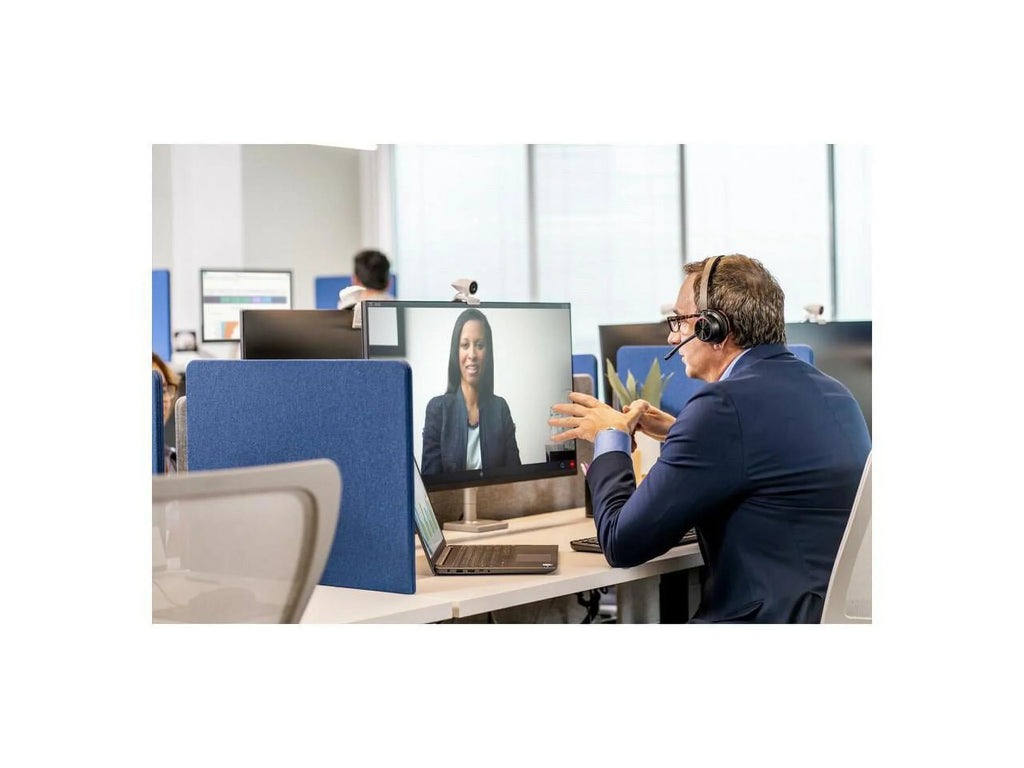 Poly Voyager 4320 USB-A Headset - Siri, Google Assistant - Stereo, Mono - USB Type A, USB Type C - Wireless - Bluetooth - 300 ft - 20 Hz - 20 kHz - On-ear - Binaural - Ear-cup - 4.92 ft Cable - Ele...