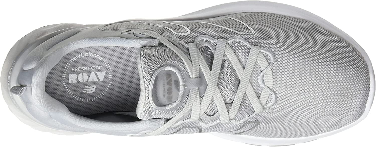 New Balance Womens Fresh Foam Roav V2 Sneaker 9 Light Aluminum/White