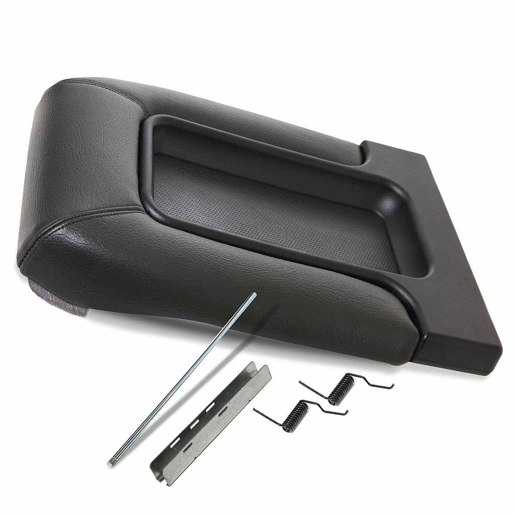 Center Console Black Fit For 1999-2007 Silverado Sierra 1500 2500 19127364 Lid Armrest Latch