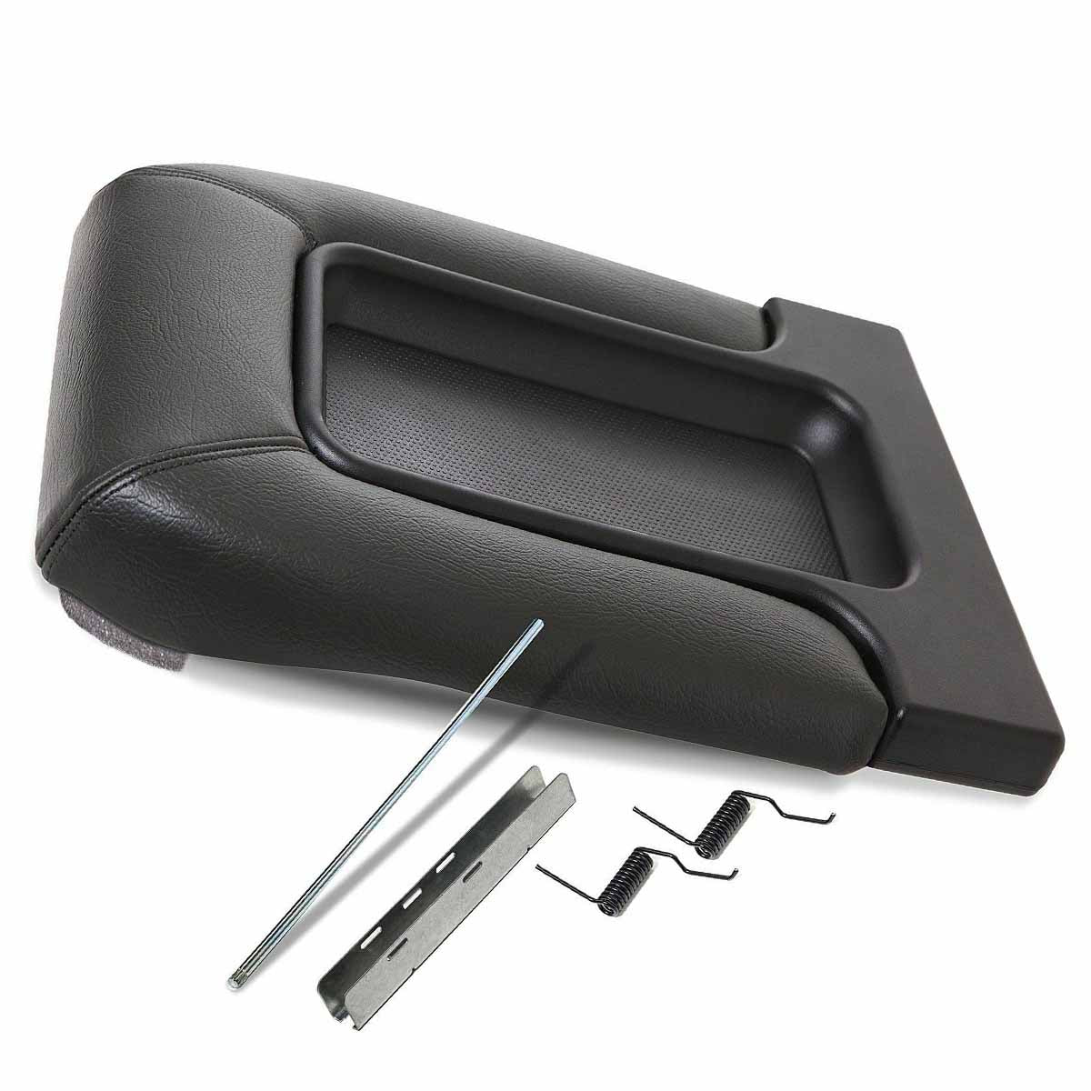 Center Console Black Fit For 1999-2007 Silverado Sierra 1500 2500 19127364 Lid Armrest Latch