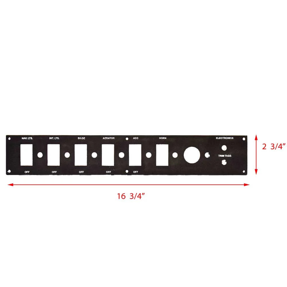 Ranger Boat Blank Instrument Panel 324259 | 168 Phantom 16 3/4 Inch