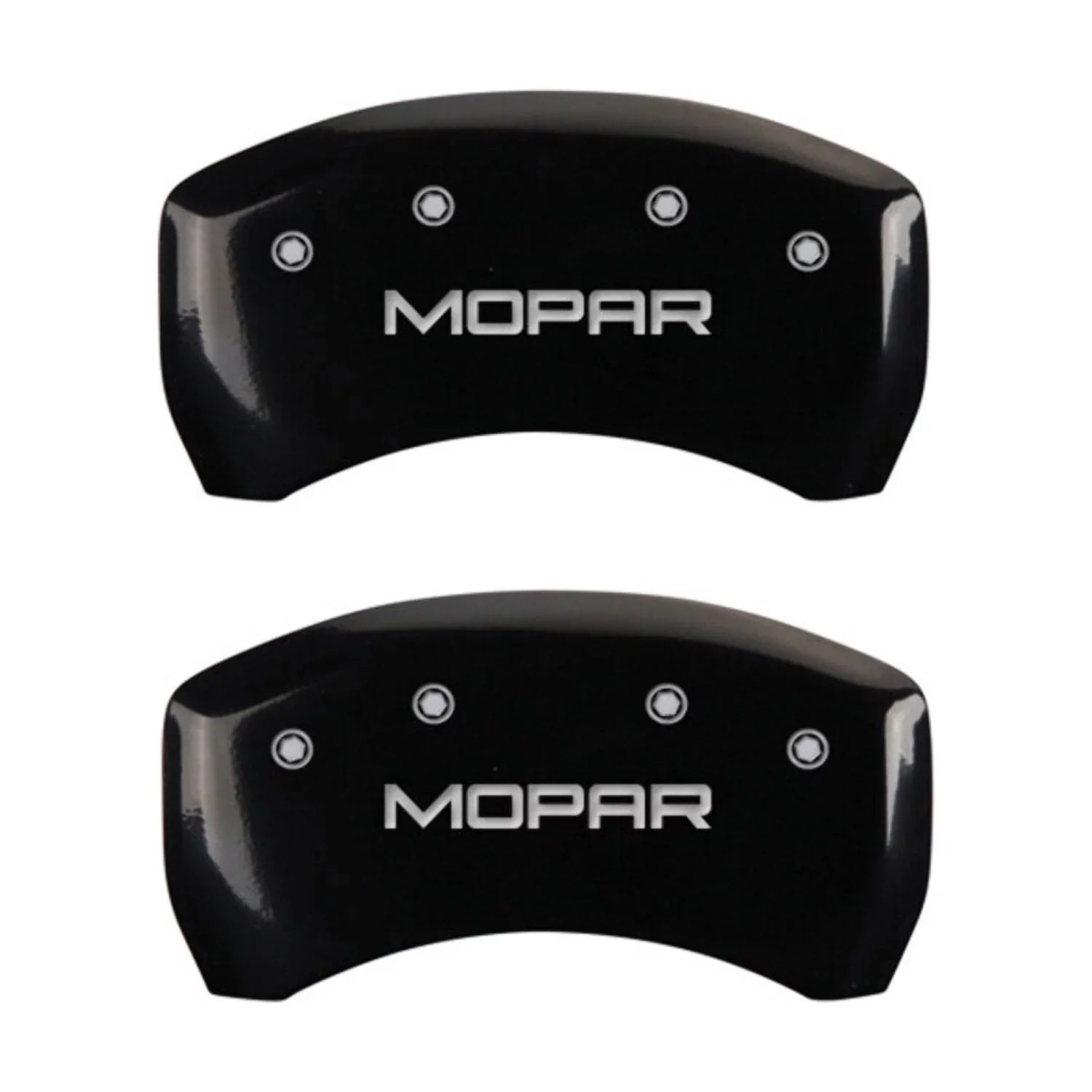 MGP 4 Caliper Covers Engraved Front & Rear MOPAR Black finish silver ch Fits select: 2013 CHRYSLER 300, 2012 CHRYSLER 300C LIMITED