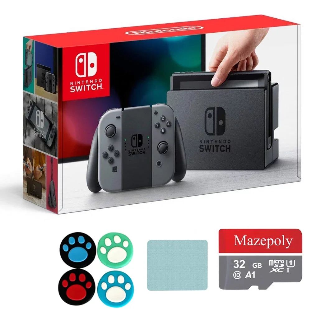 Nintendo Switch 32GB Console Gray Joy-Con with Mazepoly Accessories