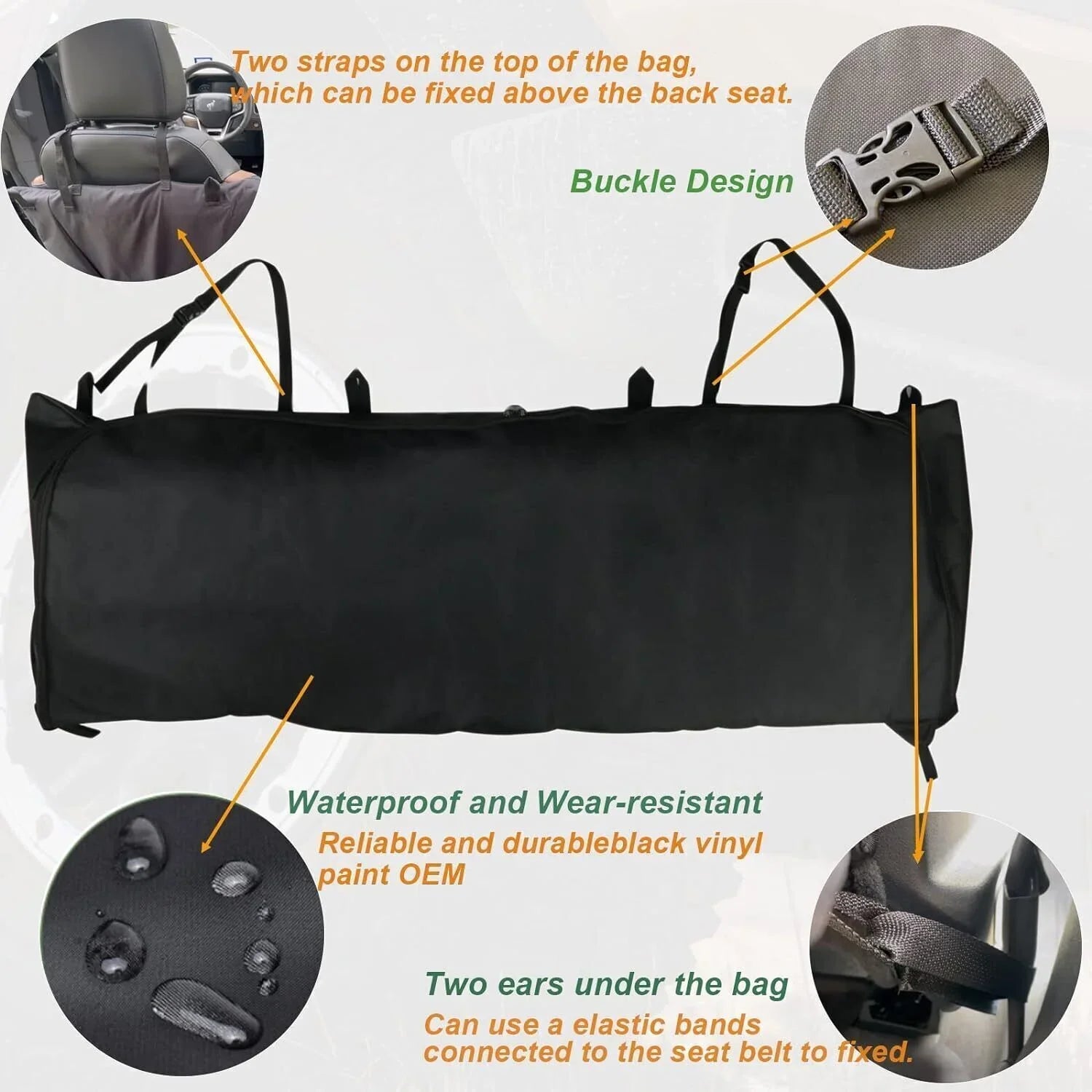 Soft Top Window Storage Bag Panel Organizer For Ford Bronco Accessories 4Door