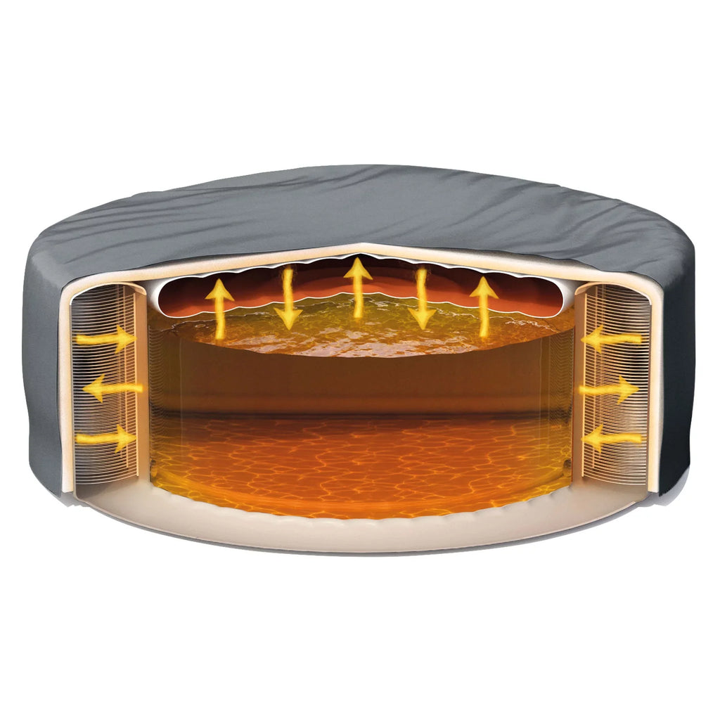 Intex PureSpa Plus Greystone Inflatable Hot Tub, 94 x 28", with Phone Tray