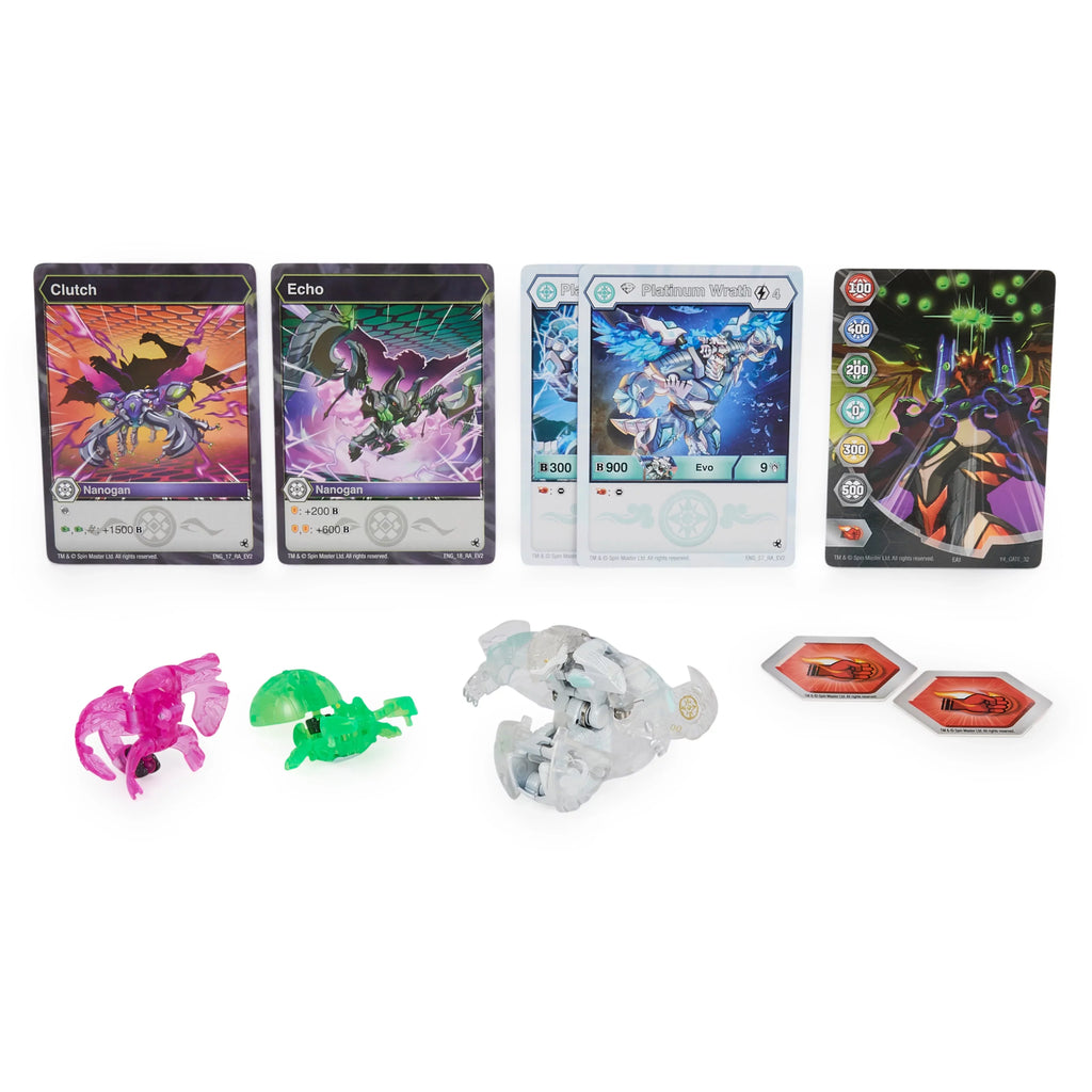 Bakugan Evolutions, Wrath with Nano Echo and Clutch Platinum Power Up Pack