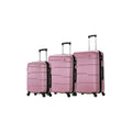 DUKAP RODEZ 3-Piece Plastic Luggage Set Rose Gold (DKRODSML-ROS)