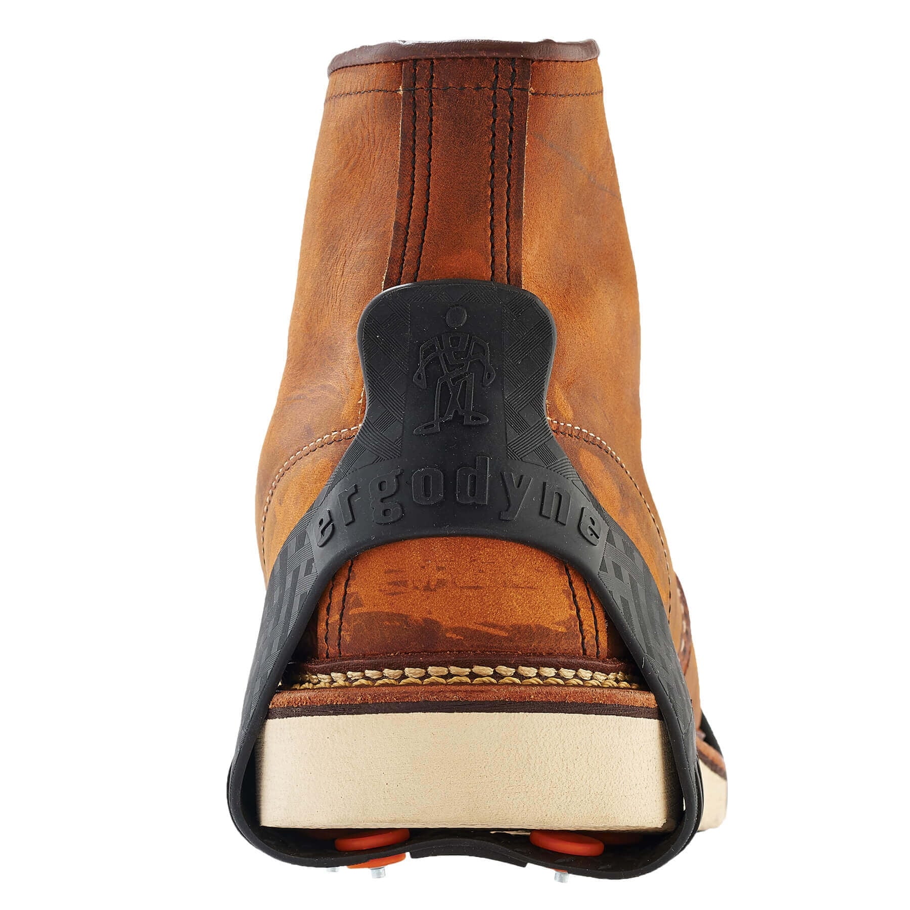 Ergodyne TREX 6300 Traction Cleat Grips Ice and Snow, One-Piece Easily Attaches Over Shoe/Boot with Carbon Steel Spikes to Provide Anti-Slip Solution, Large