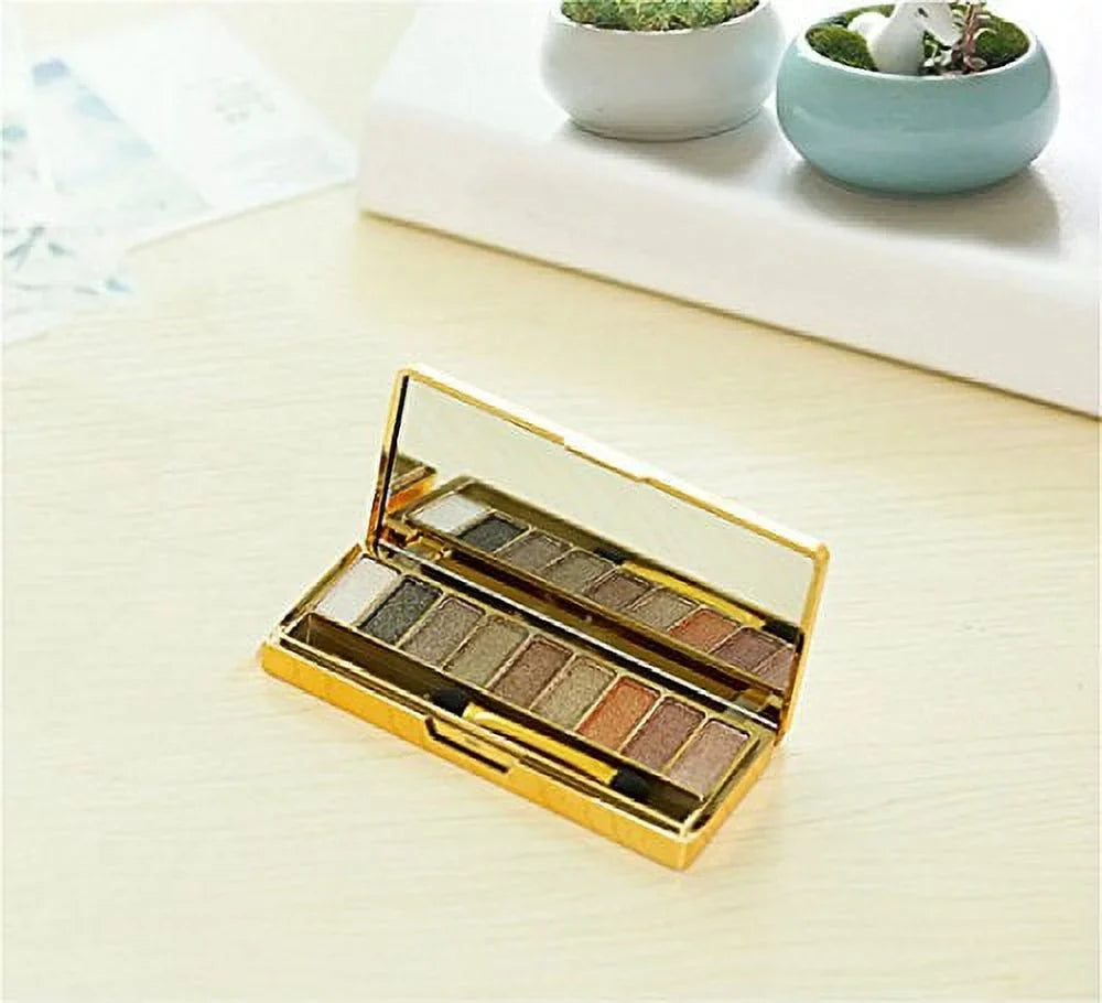 Sparkle Eyeshadow Palette&9 Colors Shimmer Makeup Palette & Makeup Cosmetic Brush Set &Gold Glitter Eyeshadow Palette Highly Shining Pigmented Diamond Eyeshadow&9 Color Eyeshadow 6# (1pc)