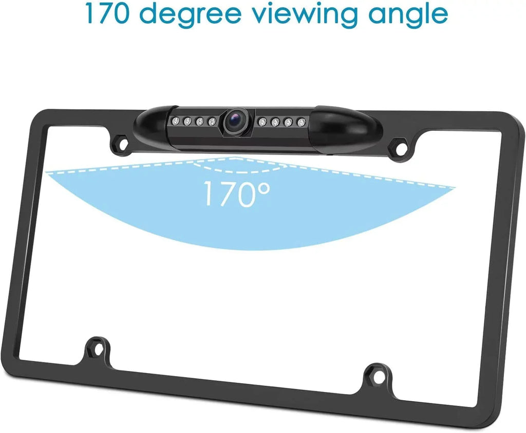 Backup Camera Rearview License Plate Frame for XAV-AX5500 XAVAX5500 Black
