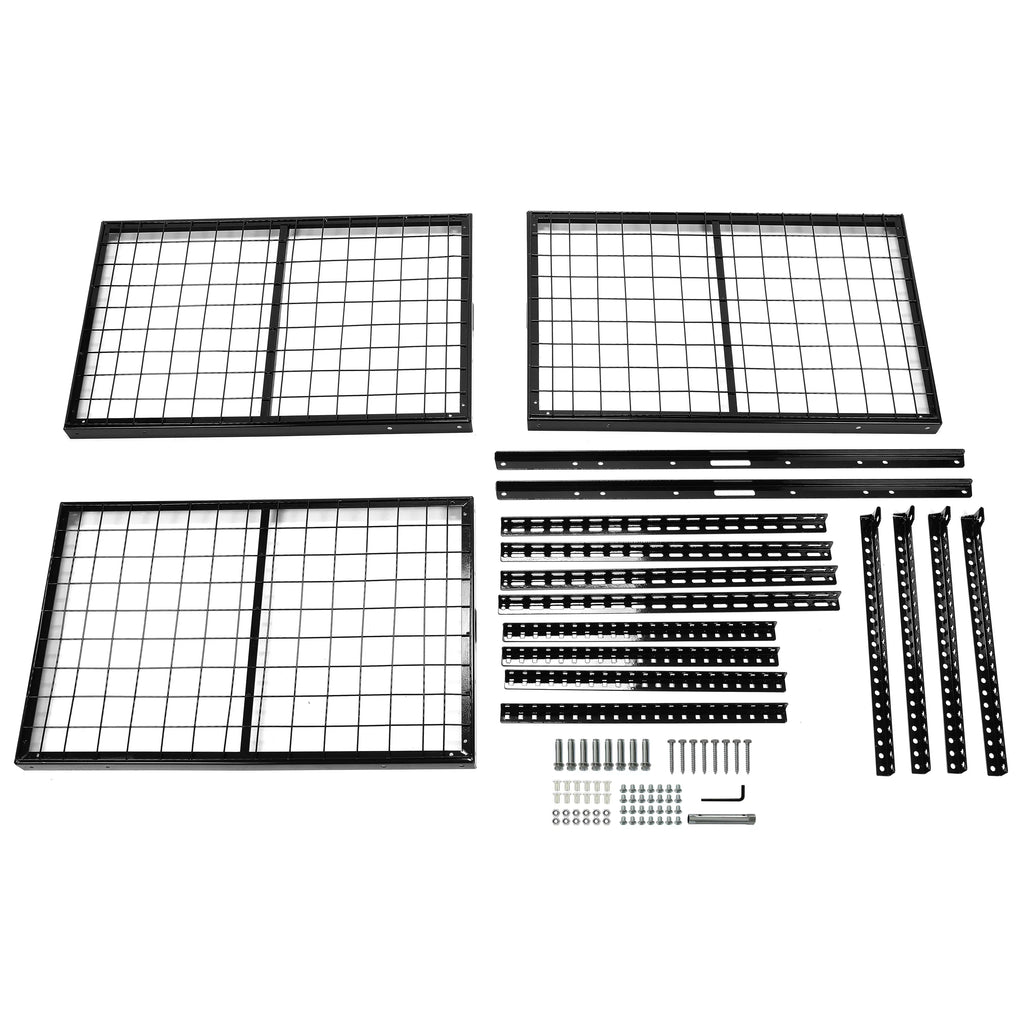 Kojem 72" x 36" Overhead Garage Storage Rack Adjustable Organization Heavy Duty Metal Garage Ceiling Storage Racks 22" - 40"