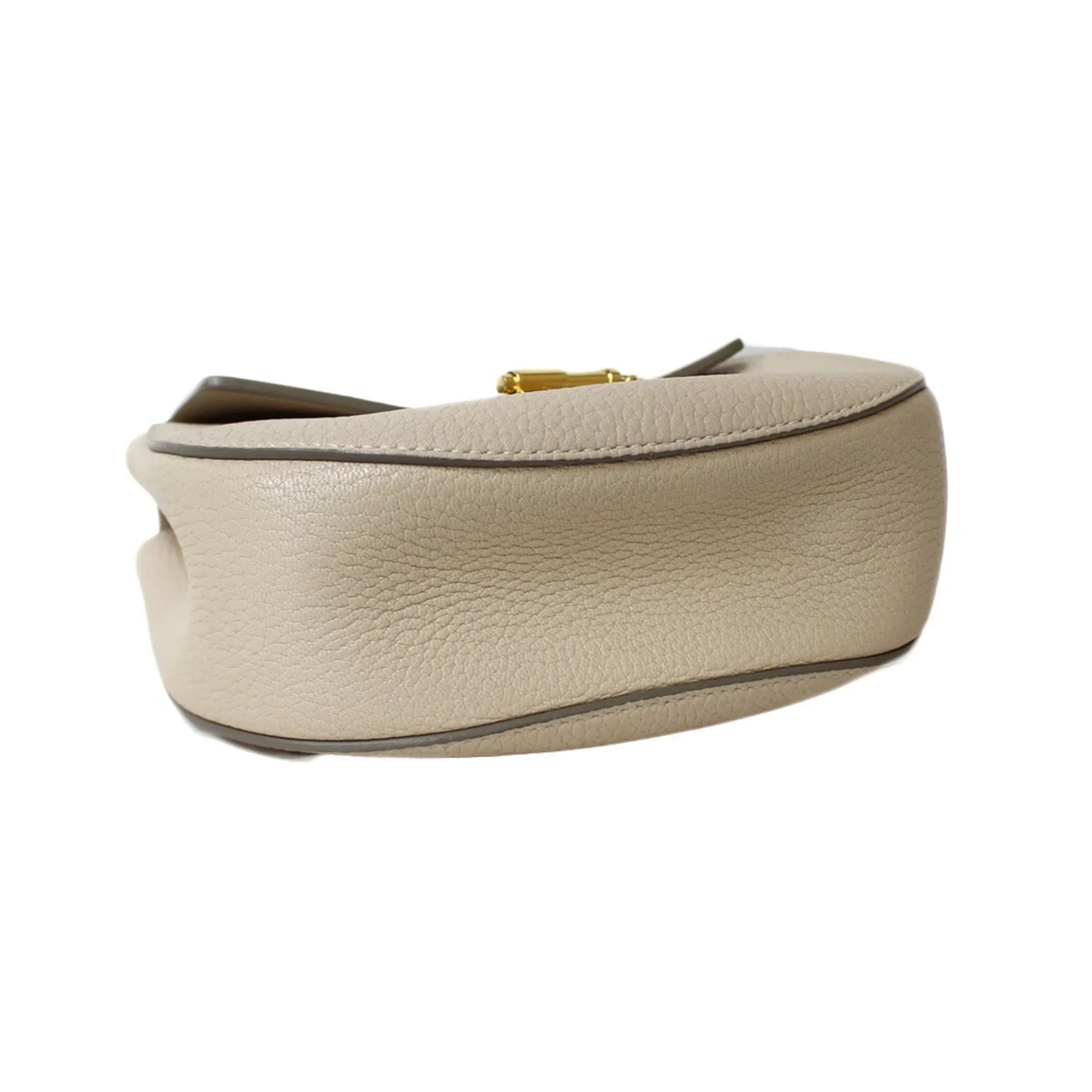 Pre-Owned Chloé Chloe Shoulder Bag Leather Beige Ladies Chain BRB01000000002558 (Fair)