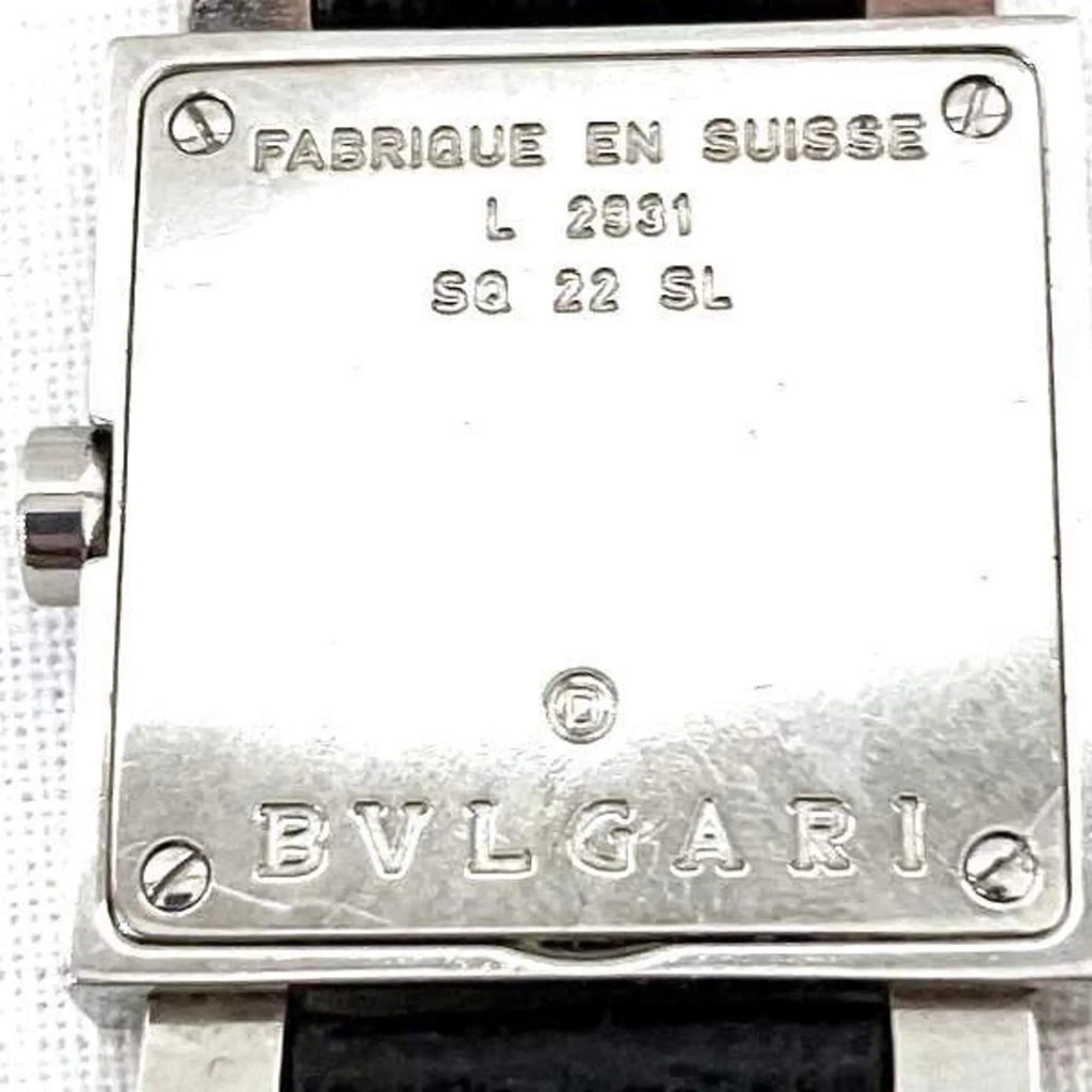 Pre-Owned Bulgari BVLGARI Quadrato SQ22SL Quartz Watch Ladies (Fair)