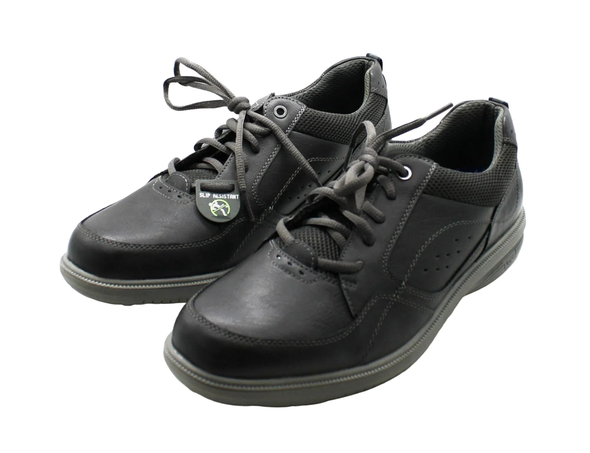 Nunn Bush Men's Kore Walk Medium/Wide/X-Wide Moc Toe Oxford Shoes (Charcoal)