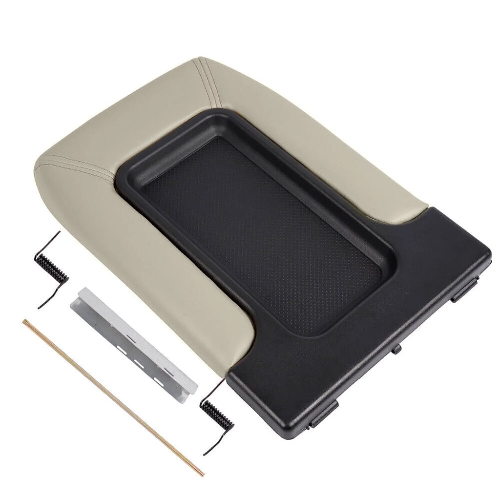 Gray Center Console Lid Kit Arm Rest Latch For Cadillac Escalade 2002-2006 For Chevrolet Avalanche Silverado 1500 2500 GMC Sierra 1500 Yukon XL 2001-2007