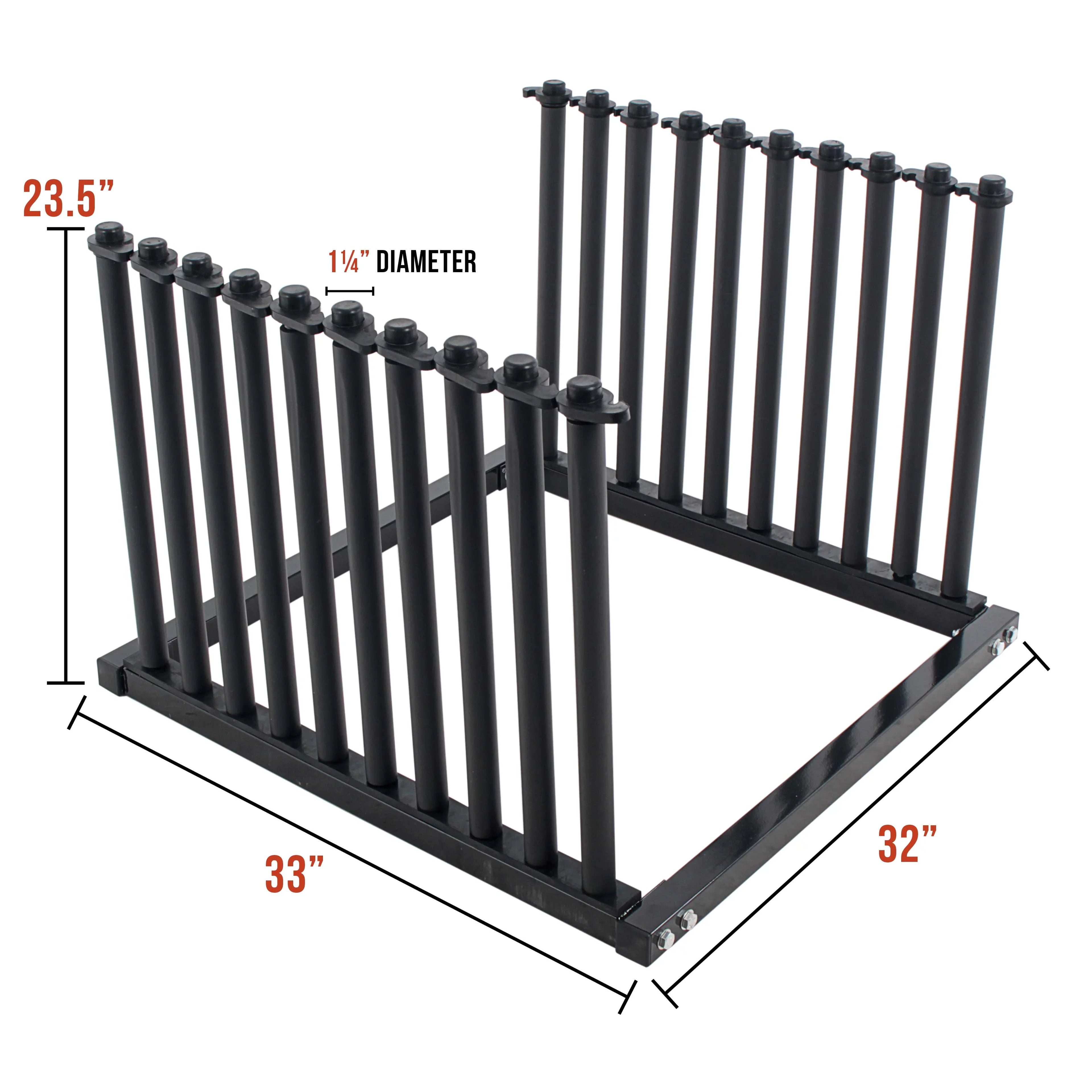 TCP Global 9-Lite Truck Bed Windshield Rack - Mobile 9 Slot Auto Glass Cargo Protection Management Rack - Safety Rubber Foam Pads, Mast Locks - Replacement Windshield Window Holder