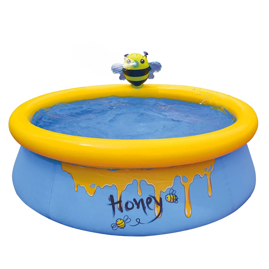 JLeisure 5 Foot Kids Bee Spray Inflatable Outdoor Swimming Pool (2 Pack)