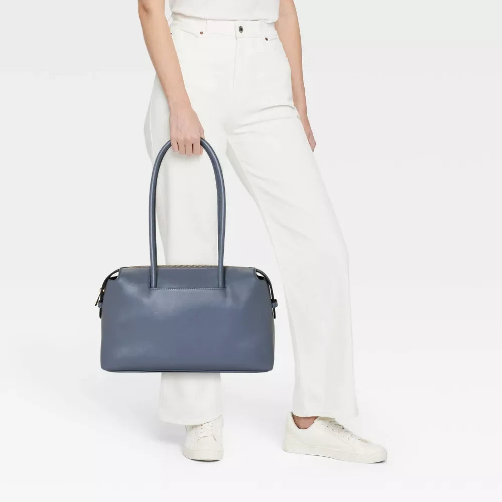 A New Day East West Bowler Shoulder Handbag - Gray