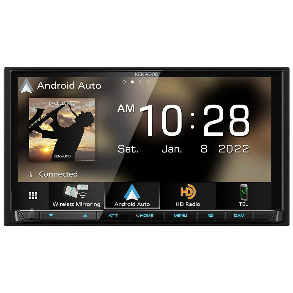 New Kenwood eXcelon DMX908S 6.95" Multimedia Receiver and DRV-N520 Dashboard Camera