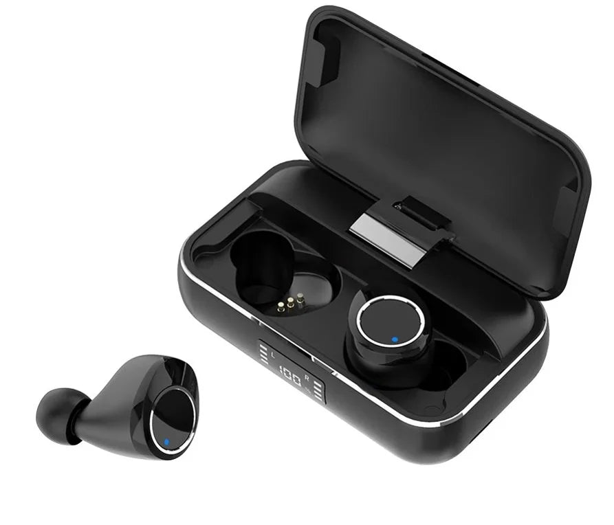 Wireless Earphones TWS Headphones True Stereo Earbuds w Mic Charging Case P5Y for Galaxy A30s A21 A20 A13 5G A12 5G A11 A10s A10e A03s A02s A01 - Sonim XP8 XP3 - Xperia 1
