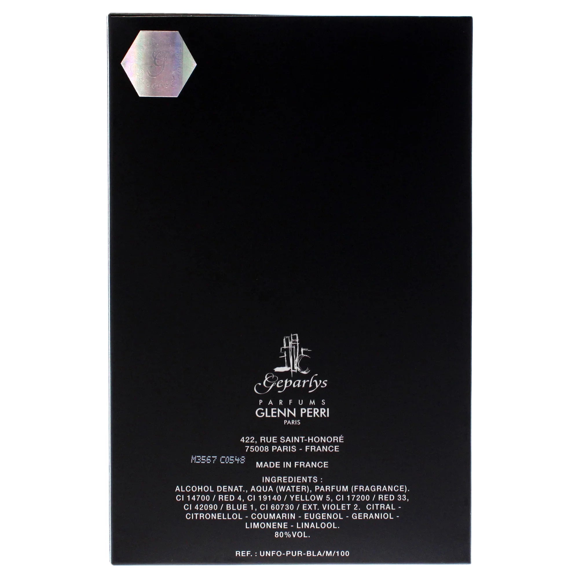 Unforgettable Pure Black by Glenn Perri, 3.4 oz EDT Spray for Men