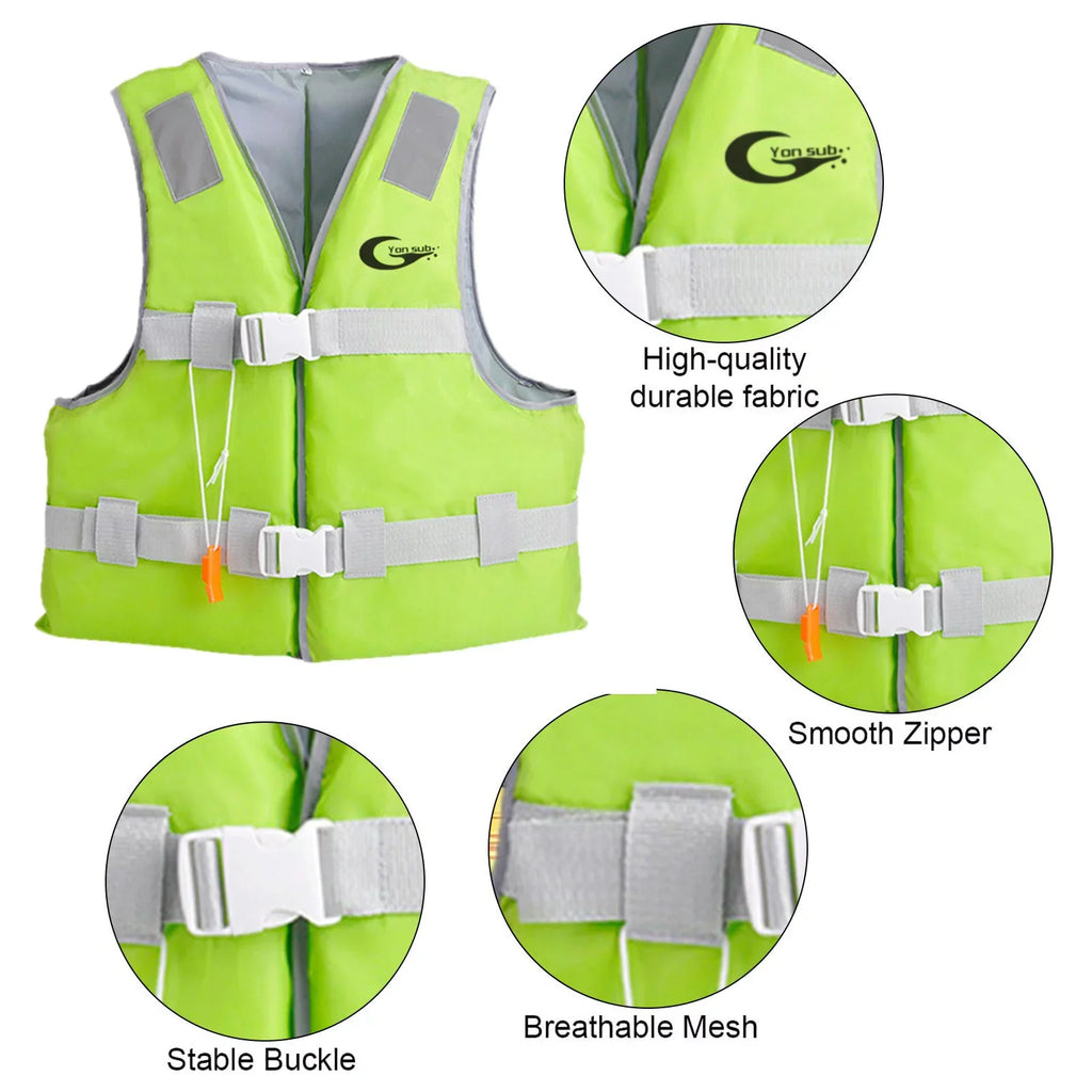 YHAIOGS Sport Jackets Life Vest Swim Adults Fluid Jacket for Adults Outdoor Boating Swimming