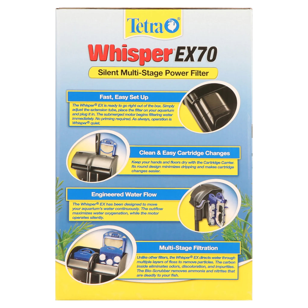 Tetra Whisper Ex Power Filters - Ex-70 (340 Gph) 45-70 Gallons