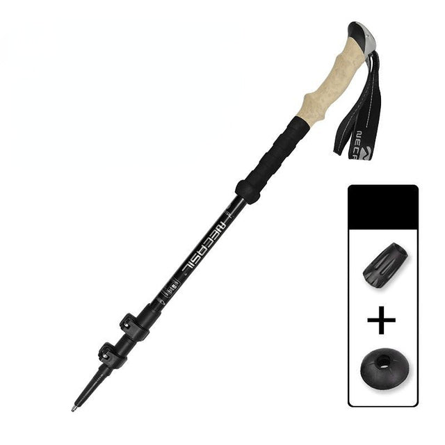 135cm aluminum outdoor hiking anti shock walking sticks telescopic trekking climbing poles ultralight walking canes