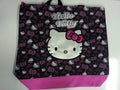 Tote Bag - Hello Kitty - Pink Bow Black New 821309