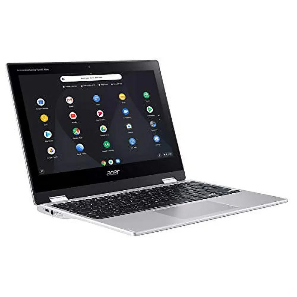 Spin 311 Chromebook 11 Premium 2-in-1 Portable computer 11.6 Inch HD IPS Display MediaTek Octa-Core MT8183C Processor 4GB DDR4 64GB eMMC + 256GB SD Card USB-C WiFi5 ChromeOS Silver + 32GB MicroSD Card