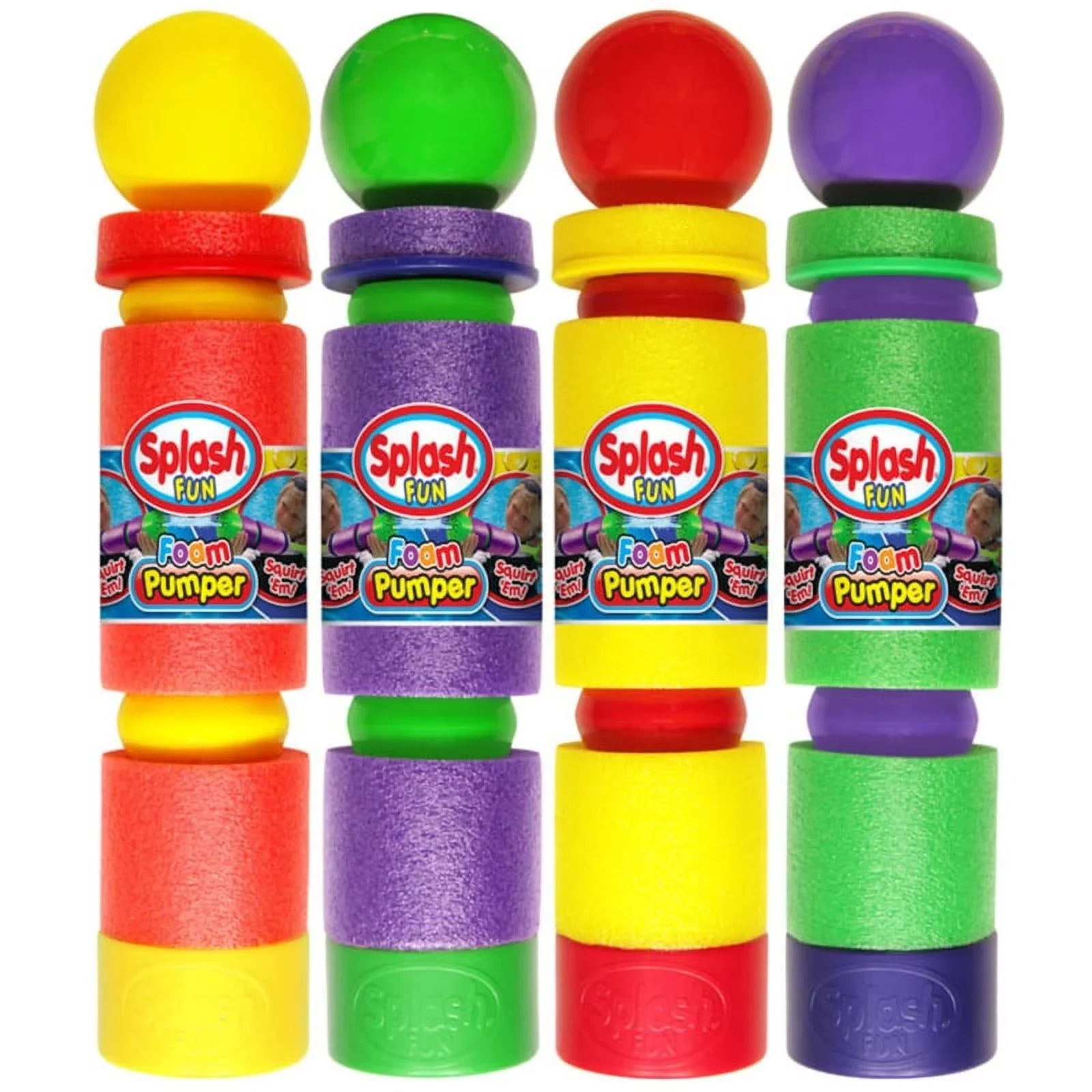 Assorted Color Foam Liquid Pumper Pool Swim Toy