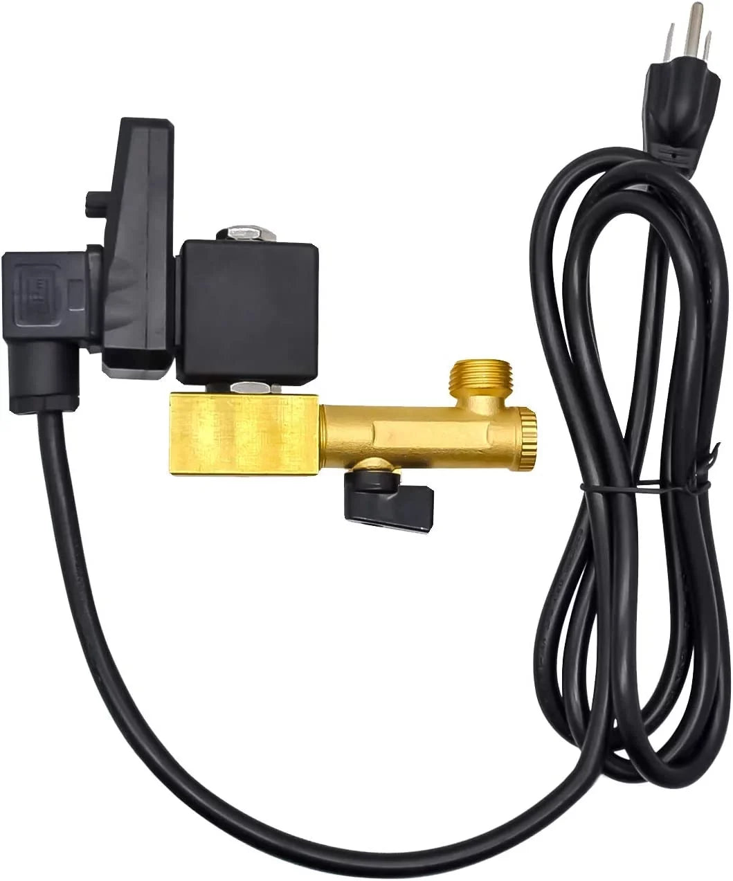 Automatic Timed Fluid Tank, Briidea Electronic Air Tank Fluid 2-way Direct-acting Moisture Drain Valve 1/2" AC 110V for Air Compression