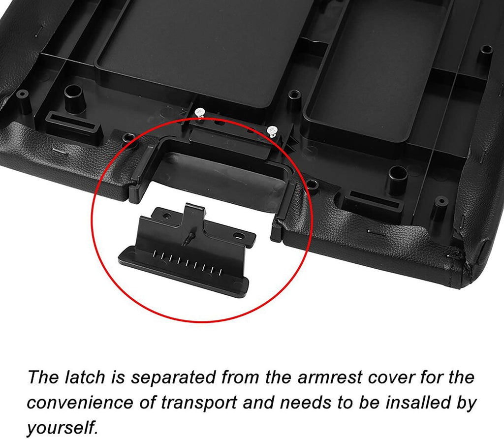 ASOOLL Center Console Armrest Cover Latch, Suitable for 07-14 Silverado, Avalanche, Suburban, Sierra, Yukon, Escalade-Perfect Replacement for OEM Part 20864151, 20864153, 20864154