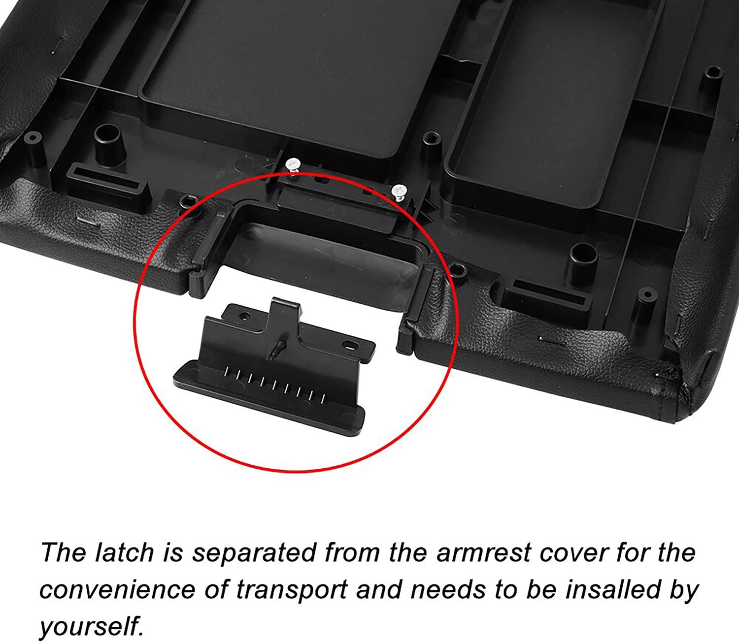 ASOOLL Center Console Armrest Cover Latch, Suitable for 07-14 Silverado, Avalanche, Suburban, Sierra, Yukon, Escalade-Perfect Replacement for OEM Part 20864151, 20864153, 20864154