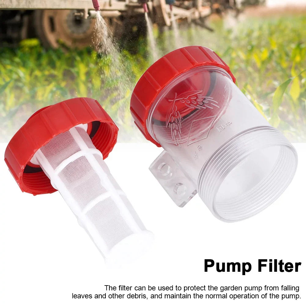 Tarente Agricultural In-Line Mesh Filter High Flow Fluid Pump Transparent Filter (G3/4in)