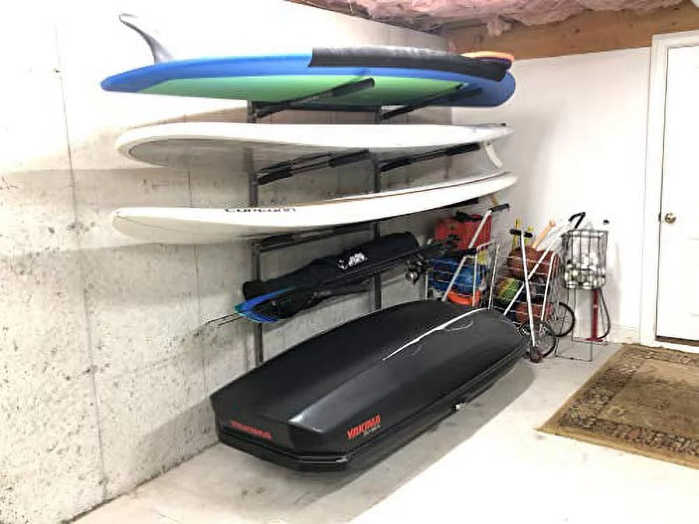 Glacik 5 Tier Freestanding Rack for SUP and Surf Storage Stoneman Sports, G-210, Bronze