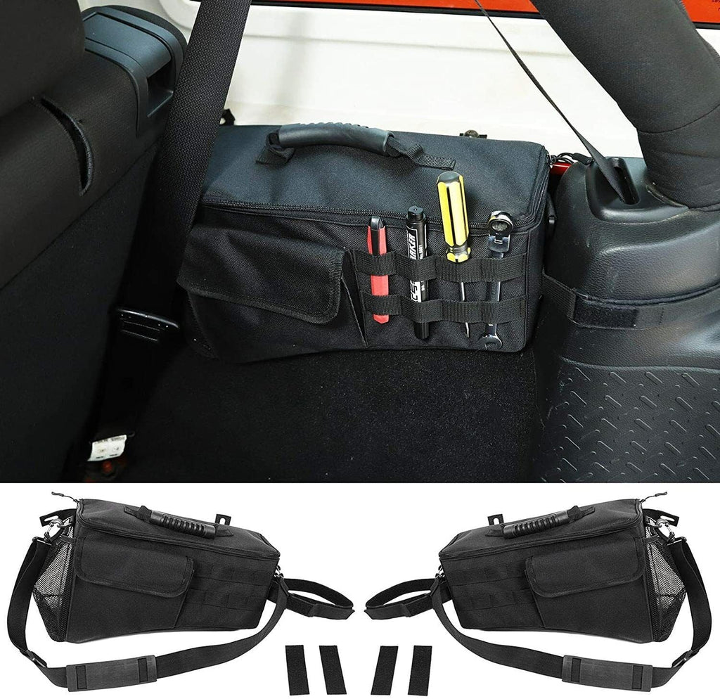 Teledu Rear Trunk Side Storage Bag Pockets Organizer Black