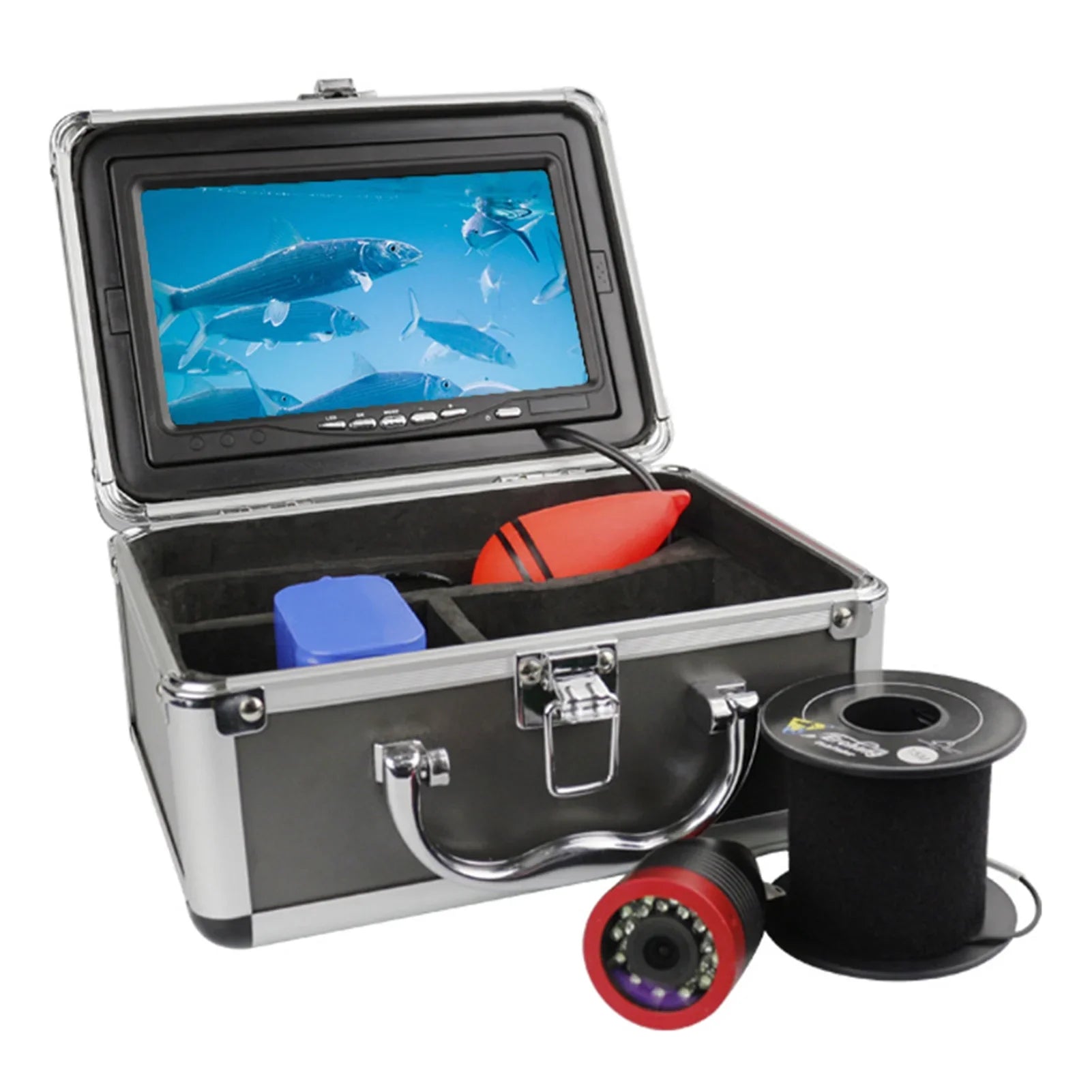 Erchang Liquid Fishing Camera Portable Fish Finder with 7 Inch for Boat Kayak Lake Sea Fishing - Crystal Clear Imaging, User-friendly Design, Perfect for Fishing Enthusiasts