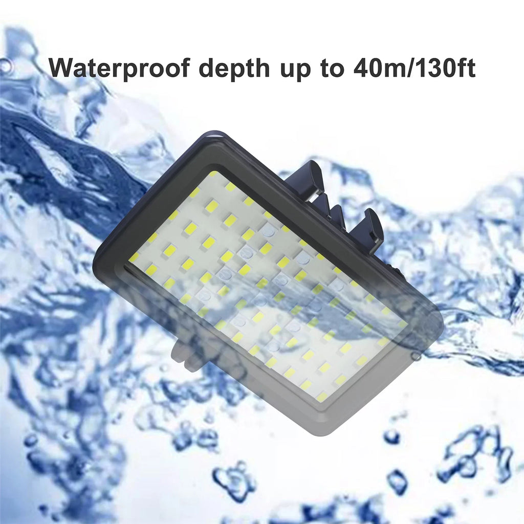 Andoer SL-20 Fluid RGB Fill Light LED Video Light 8 Modes CRI95+ Dimmable IPX8 Liquid 40M Built-in Rechargeable Battery for Diving Snorkeling Liquid Photography Video Replaceme