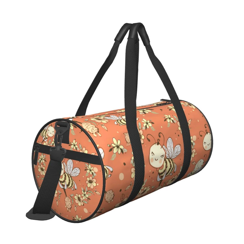 ZICANCN Fantasy Cute Honeybees Travel Duffle Bag, Sports Tote Gym Bag Weekenders Bags for Women Men