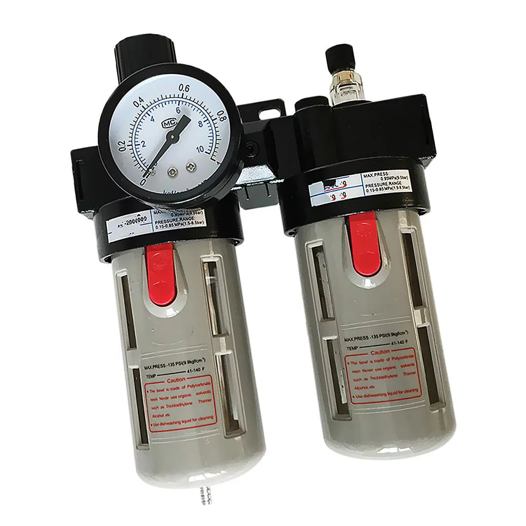 Pneumatic Air Pressure Meter Controller Filter Airbrush Compressor BFC4000