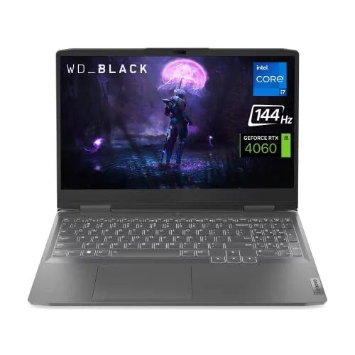 LOQ Gaming Portable computer NVIDIA GeForce RTX 4060, 13th Gen i7-13700H, 15.6" FHD 144Hz Display, 32GB DDR5 RAM, 1TB PCIe SSD, Webcam, HDMI, RJ45, Backlit KB, Wi-Fi 6, Windows 11 Home, Grey