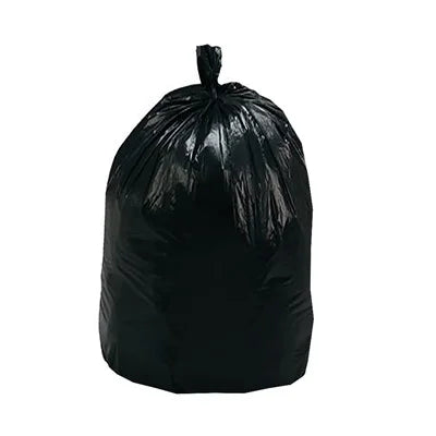 NS Industrial 12-16 gal. 6 mic High Density 24" x 33" Can Liners, Black 1000/Case (2 Cases)
