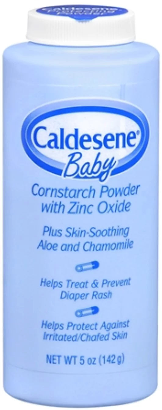Caldesene Baby Cornstarch Powder With Zinc Oxide 5 oz (Pack of 4)