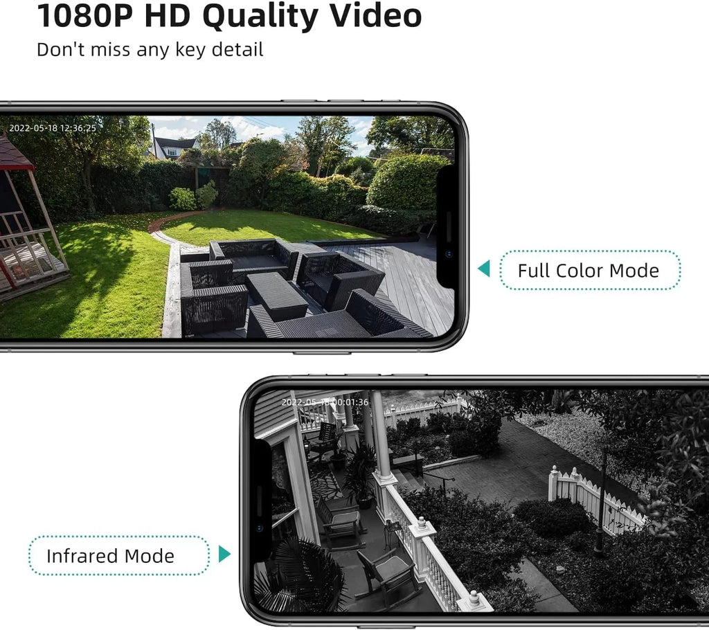 DEKCO 2K Wireless Security Camera Outdoor /Indoor with Spotlight & Siren,Rechargeable Battery Powered WiFi Home Surveillance Camera with Color Night Vision 2-Way Audio Motion Detection