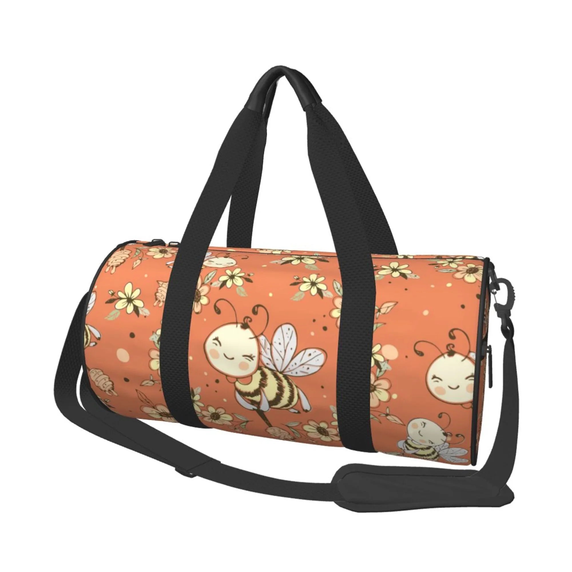 ZICANCN Fantasy Cute Honeybees Travel Duffle Bag, Sports Tote Gym Bag Weekenders Bags for Women Men